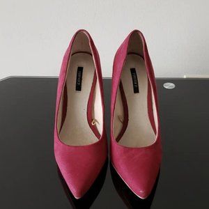 Forever21 Fuschia Pump  Heels Suede